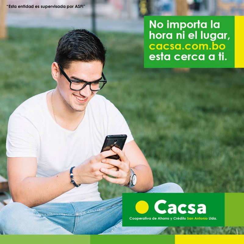 Desde donde gustes, ingresa a http://bit.ly/conoceacacsa y entérate de los servicios, puntos de atención financiera y mucho más de tu cooperativa amiga.