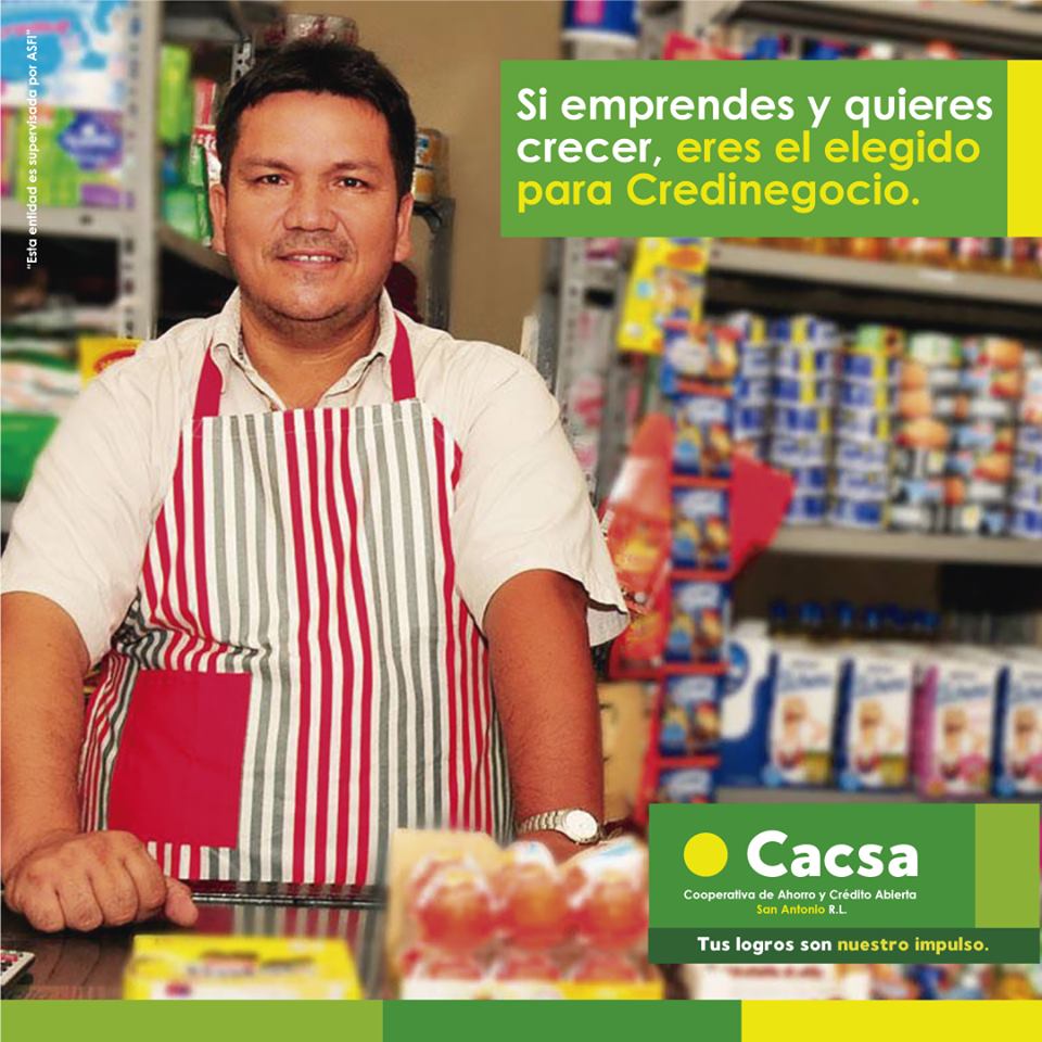 Credinegocio es el nuevo producto de CACSA