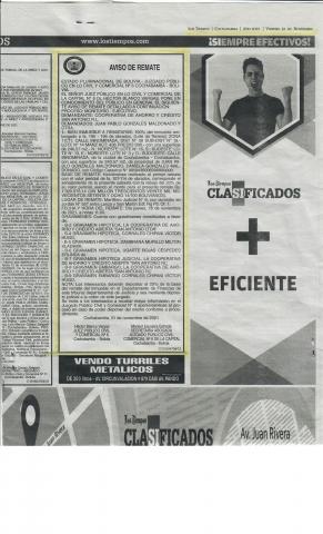 aviso de remate