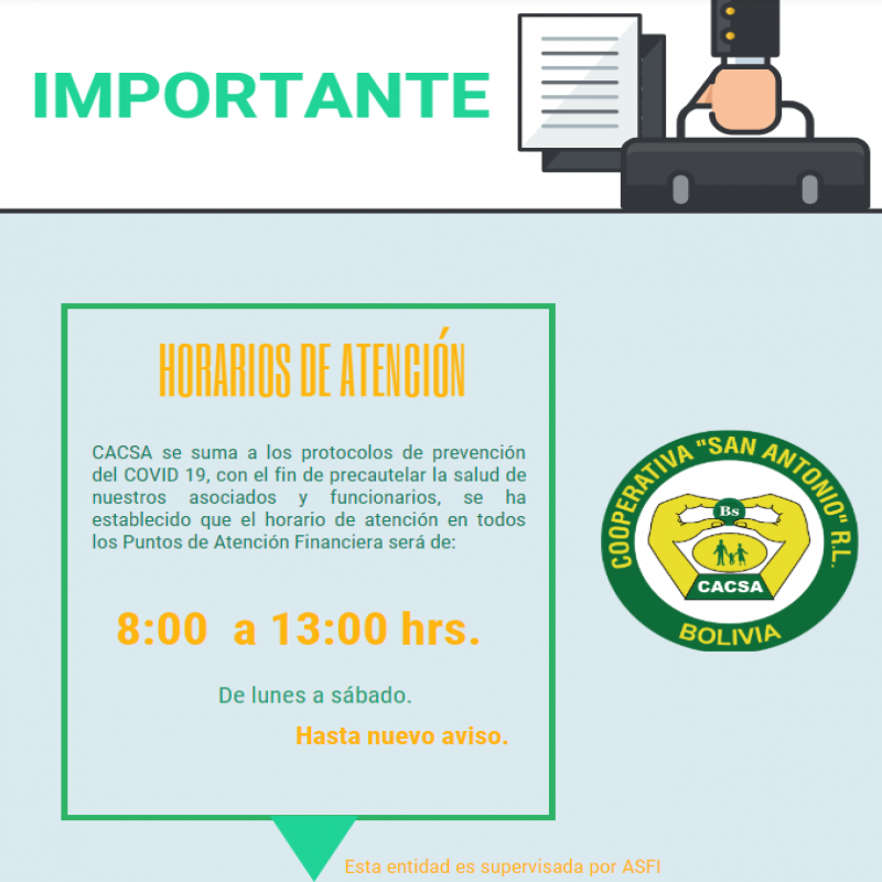 Horarios De Atención 