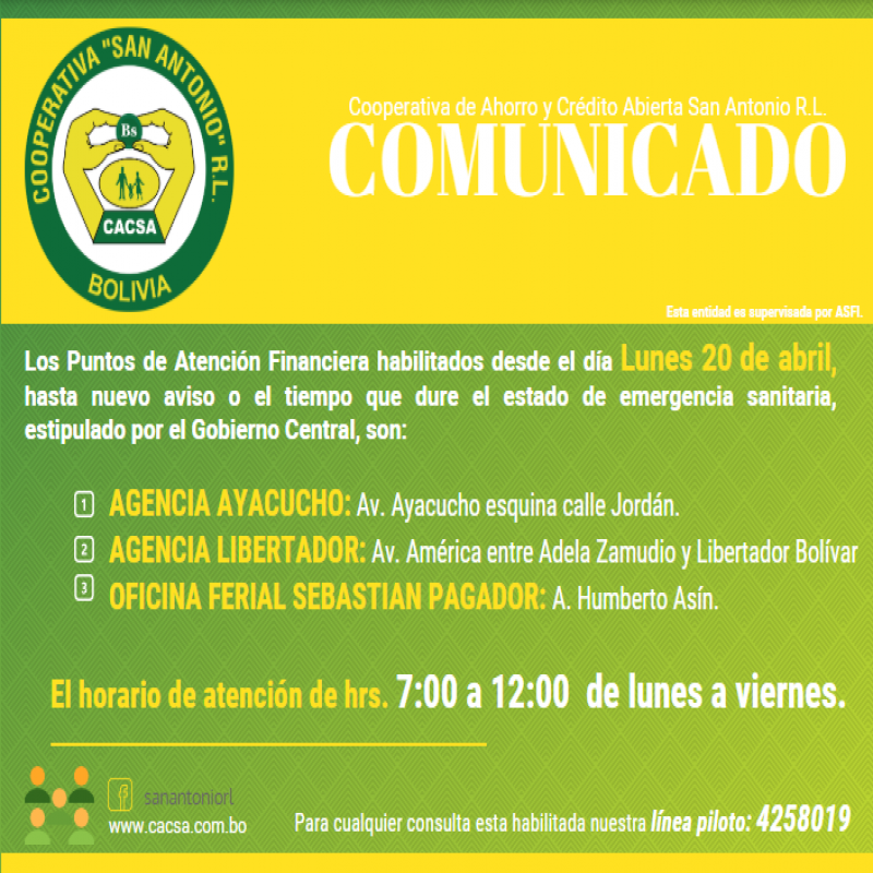 Puntos de Atención Financiera Habilitados