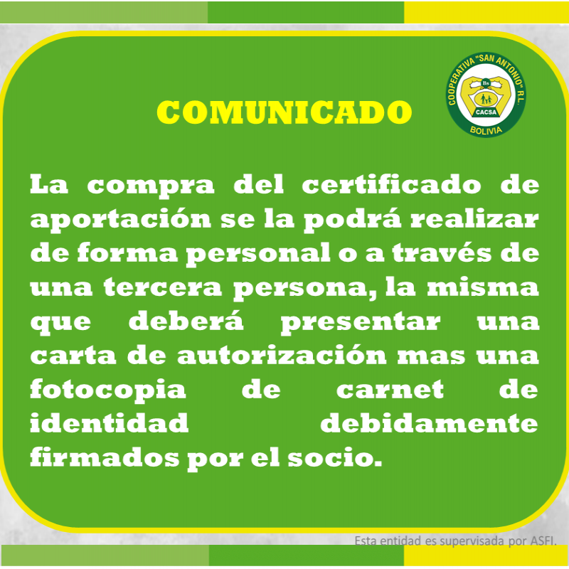 Comunicado 