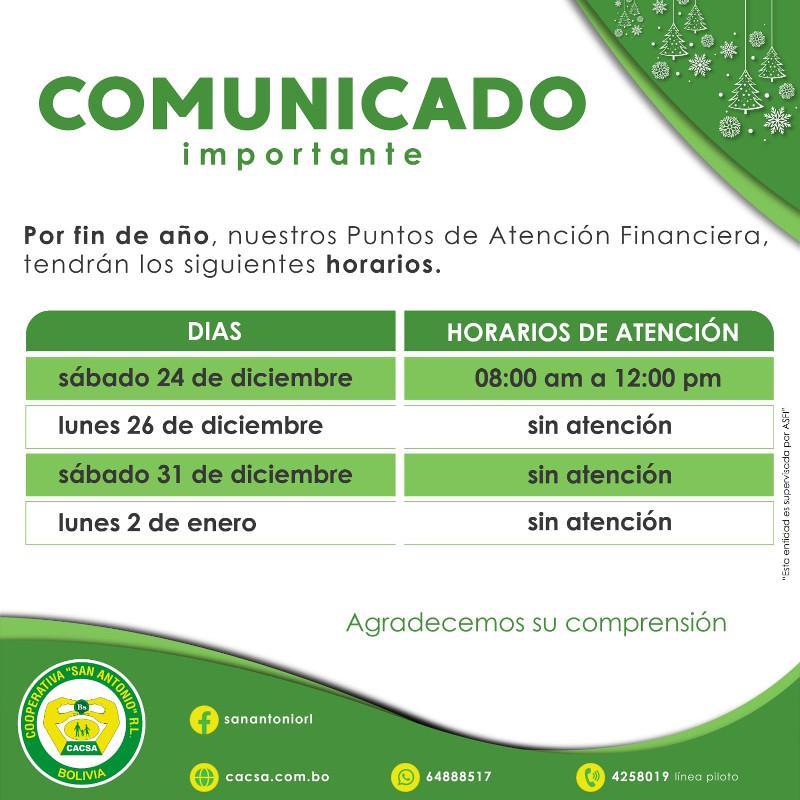 Horarios